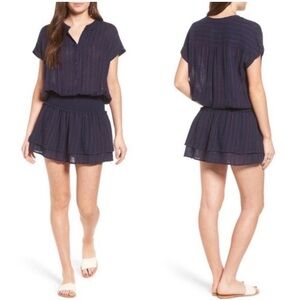 Rails Jolie Dress in Midnight/Magenta Stripe Size XS